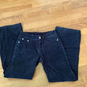 Girls black corduroy